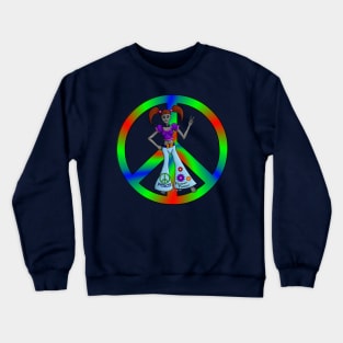 Alien Hippy Chick Crewneck Sweatshirt